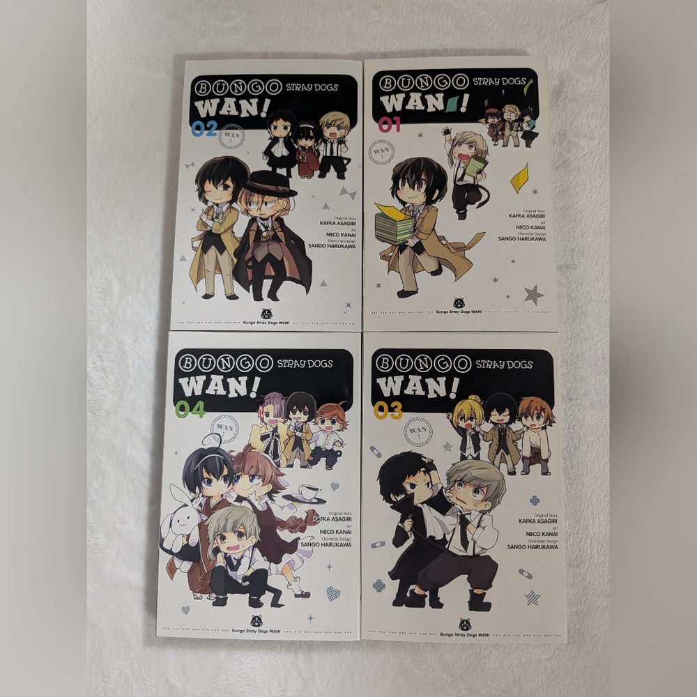 Bungo Stray Dogs Wan ! Comics vol. 1- 4 Set Manga